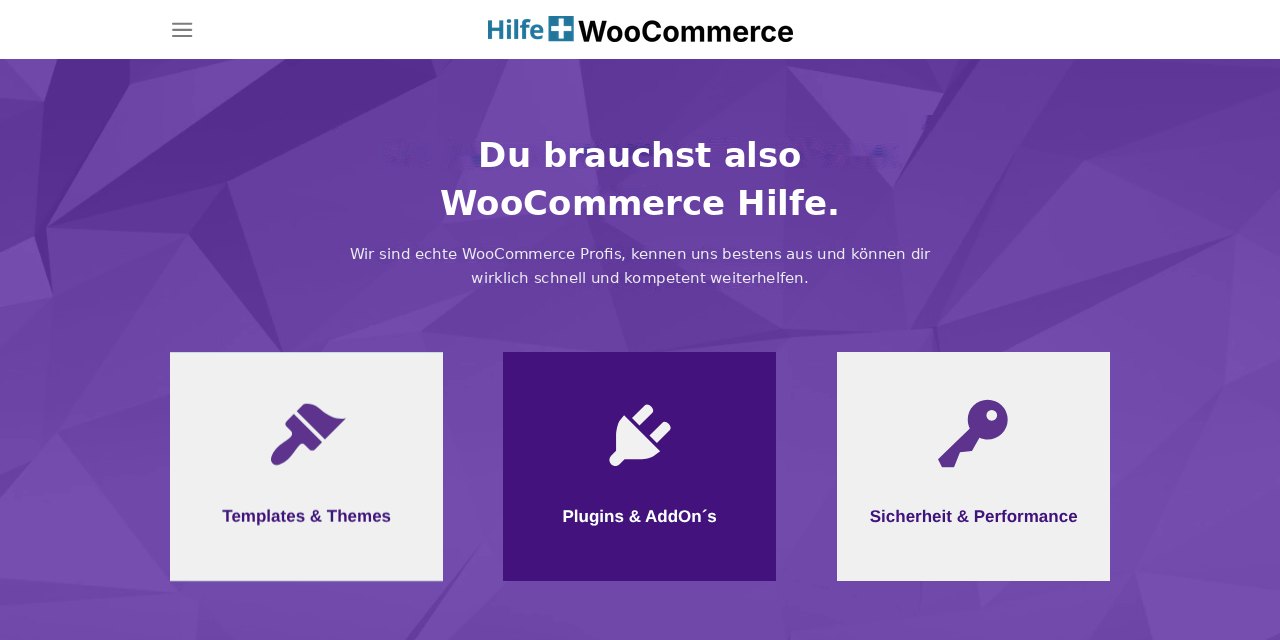 Startseite von hilfe-woo.de